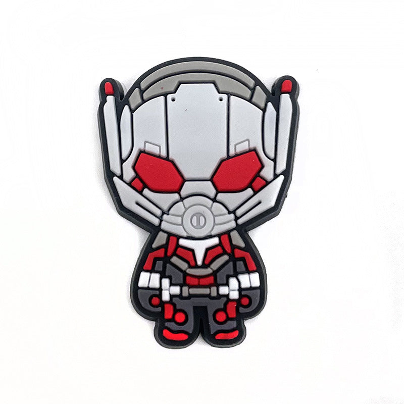 Wholesale 10pcs Soft rubber superhero cartoon Charms
