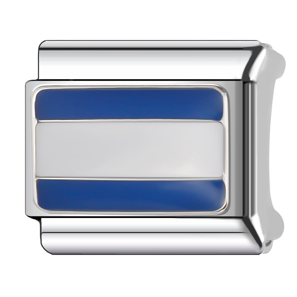 Wholesale Italian Charm Bracelet 9mm DIY Splicing Creative Pattern Stainless Steel Composable Bracelet