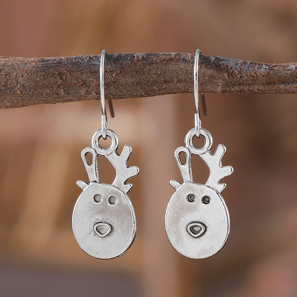 Wholesale Retro  Pendant Earrings For Women With Cute Elk Design Party Wear Fashion Accessory