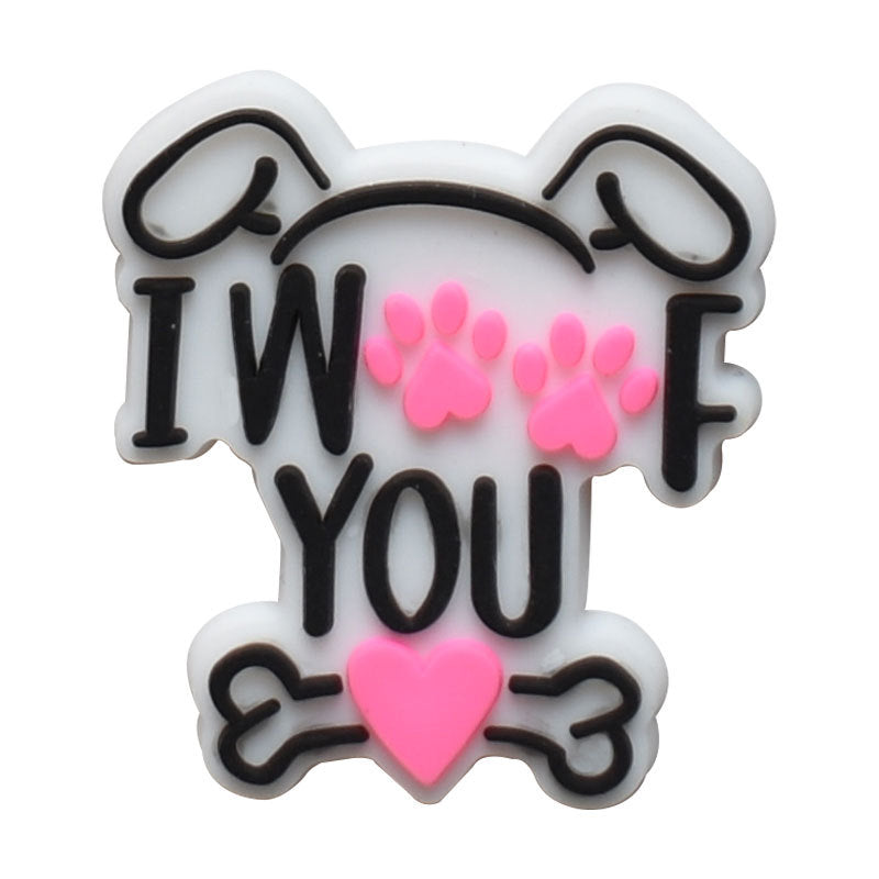 Wholesale Random 100pcs  flower  PVC Soft Rubber Shoe Buckle Decoration