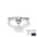 Wholesale 1 karat  Diamond S925 Sterling Silver Basic Geometric Water Drop Round Ring