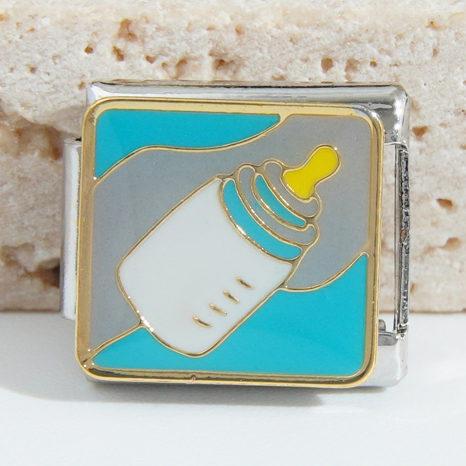 Wholesale Italian Charm Bracelet 9mm DIY Splicing Creative Pattern Stainless Steel Composable Bracelet