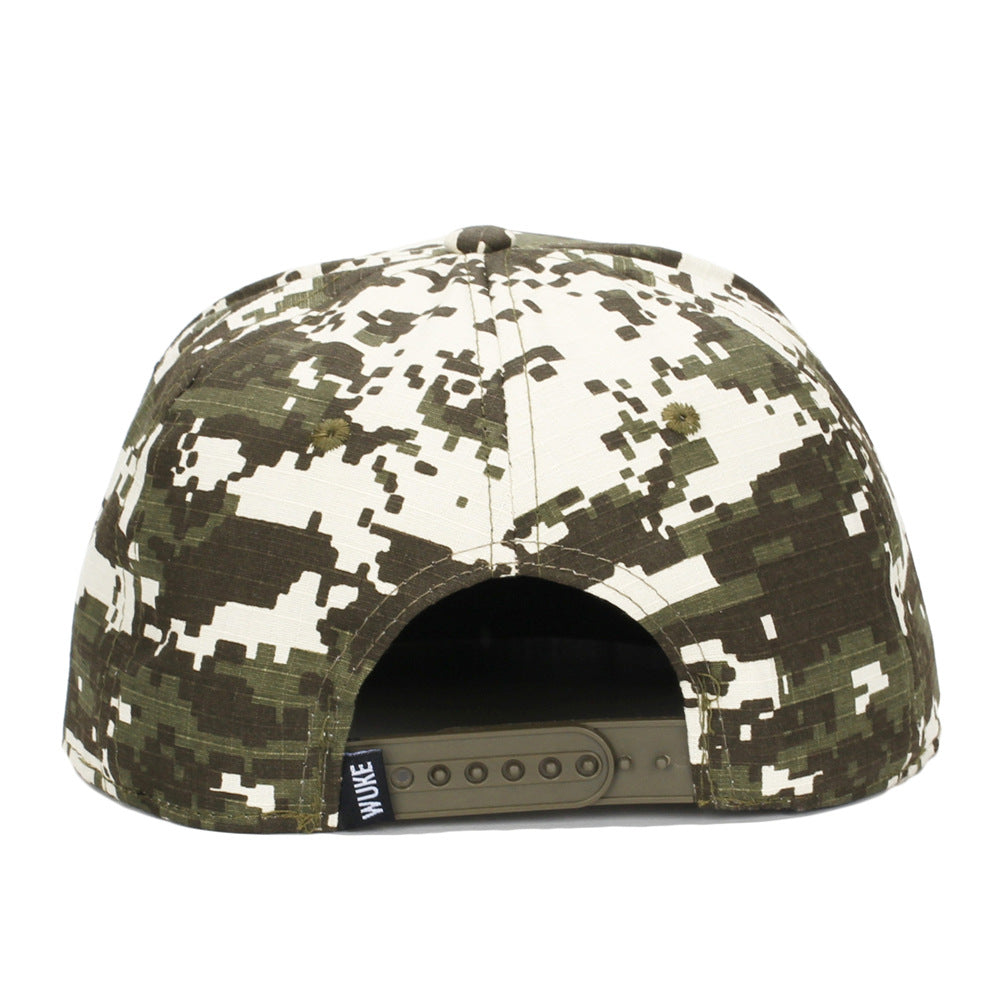 Wholesale camouflage color matching flat brim baseball cap
