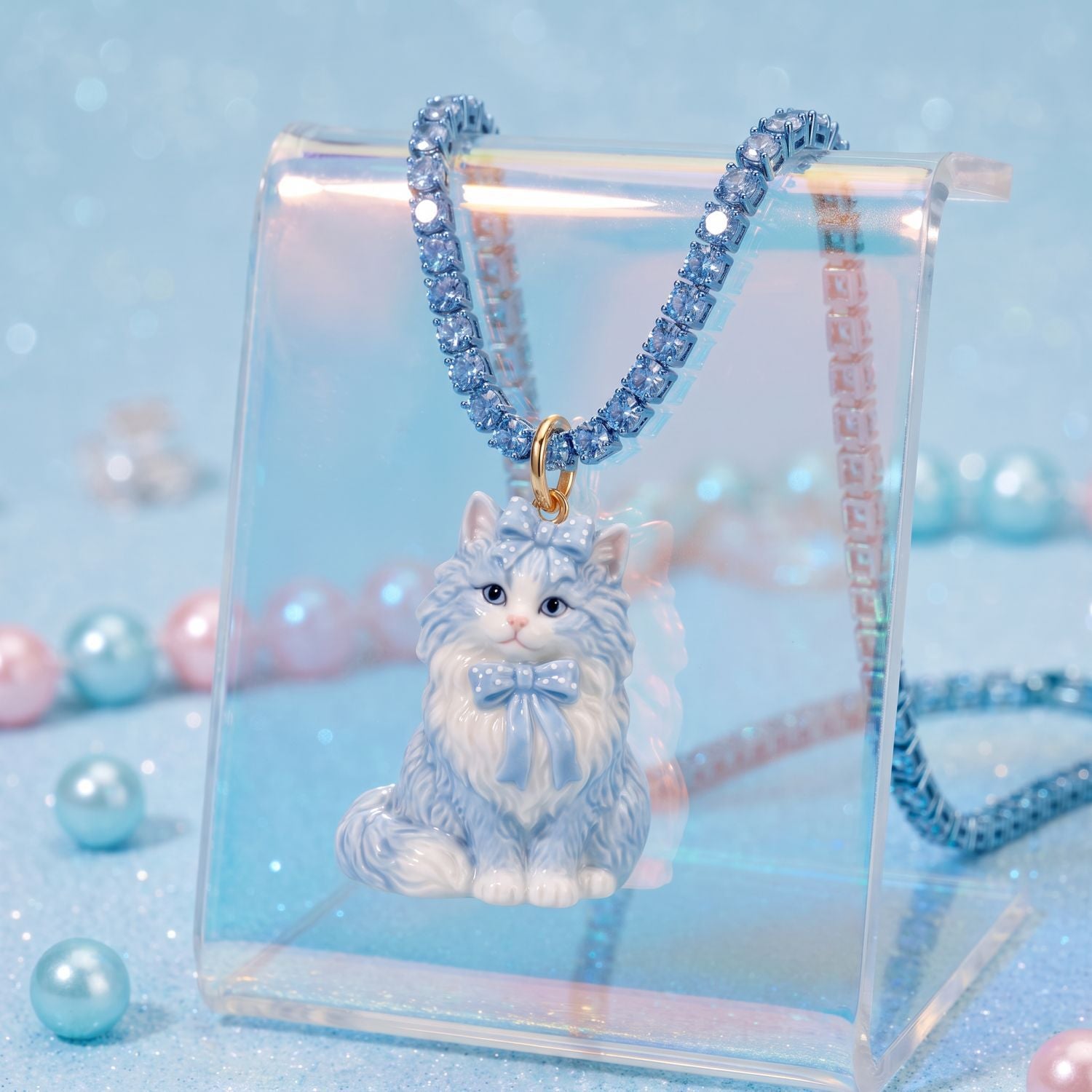 Wholesale Stylish Blue Animal Pendant Copper Gold Plated DIY Charm Jewelry Accessory For Women Resale