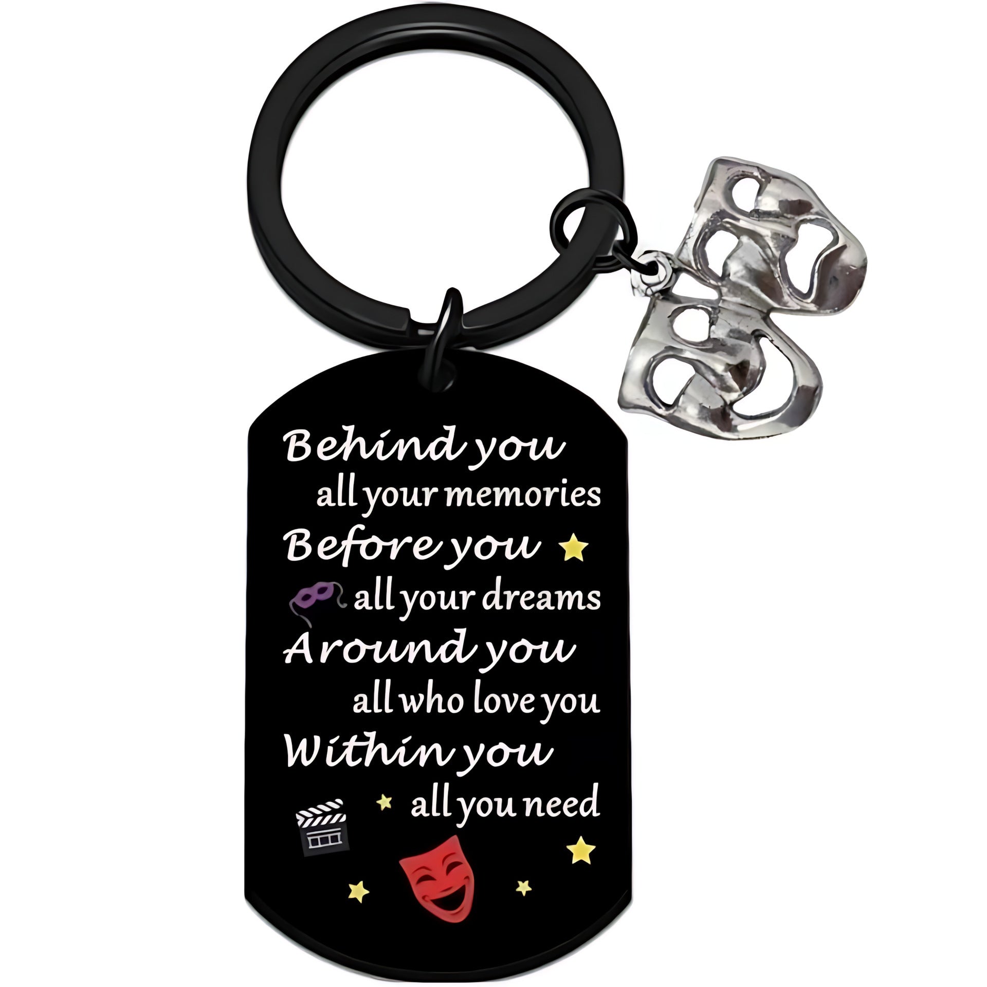 Wholesale Stainless Steel UV Printed Keychain - Decorative Christmas Gift Accessory