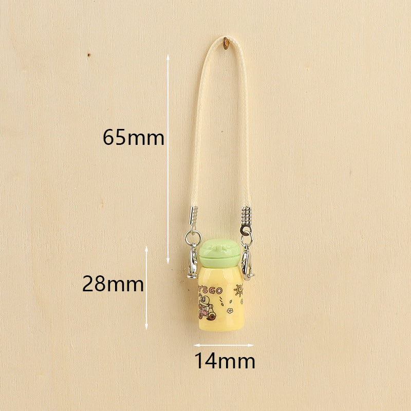 Wholesale Cute Mini Thermos Cup Keychain Pendant Doll Accessories