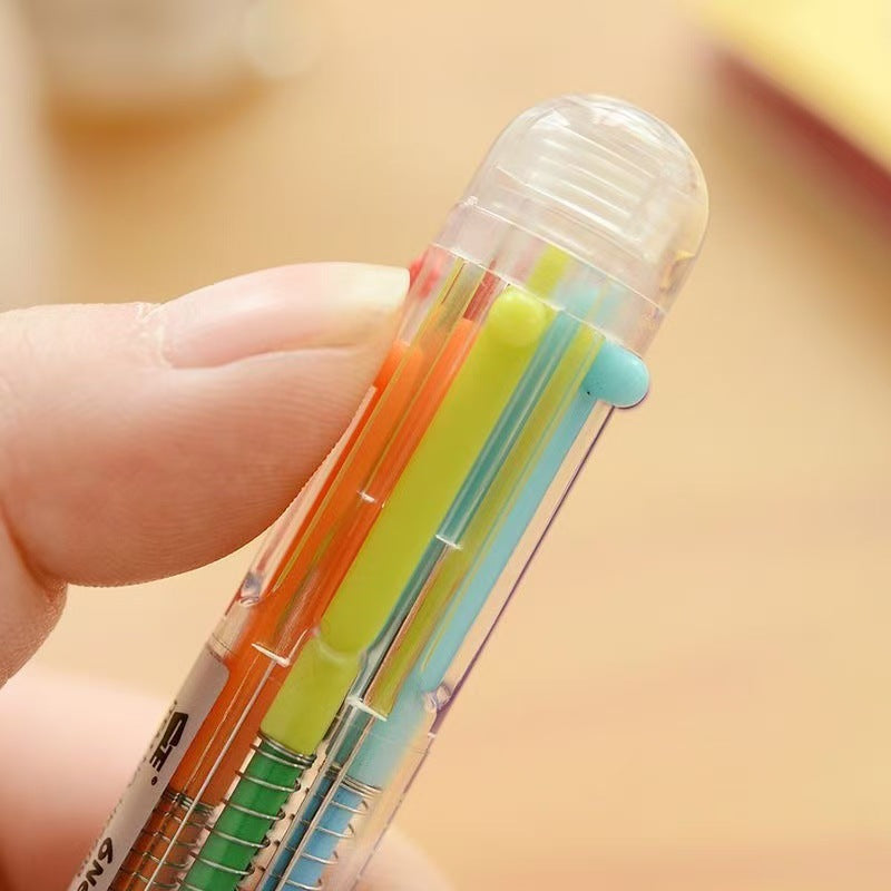 Wholesale Six Color Core Ballpoint Pen