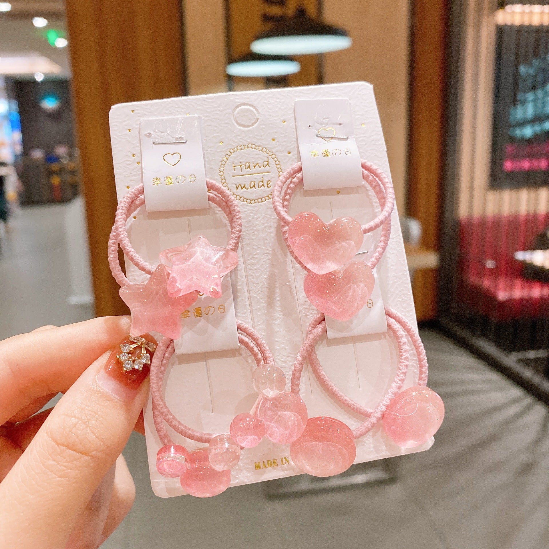 Wholesale Transparent Cute Kids Hair Scrunchies ACC-HS-Hengy001