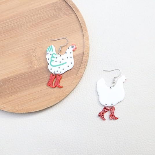 Wholesale Cute Acrylic Animal Pendant Earrings