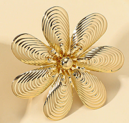 Wholesale Animal starfish beach ocean style unique texture simple adjustable ring