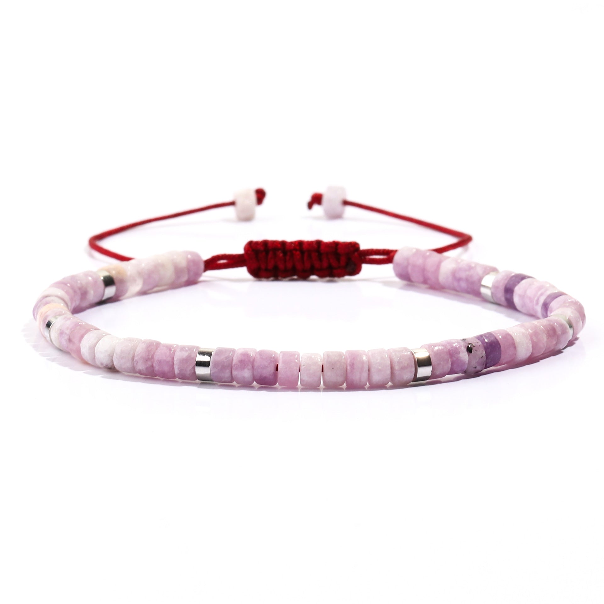 Wholesale Handmade Beads Bohemian Natural Stone Cylindrical Flat Bead Bracelet ACC-BT-FenRui012