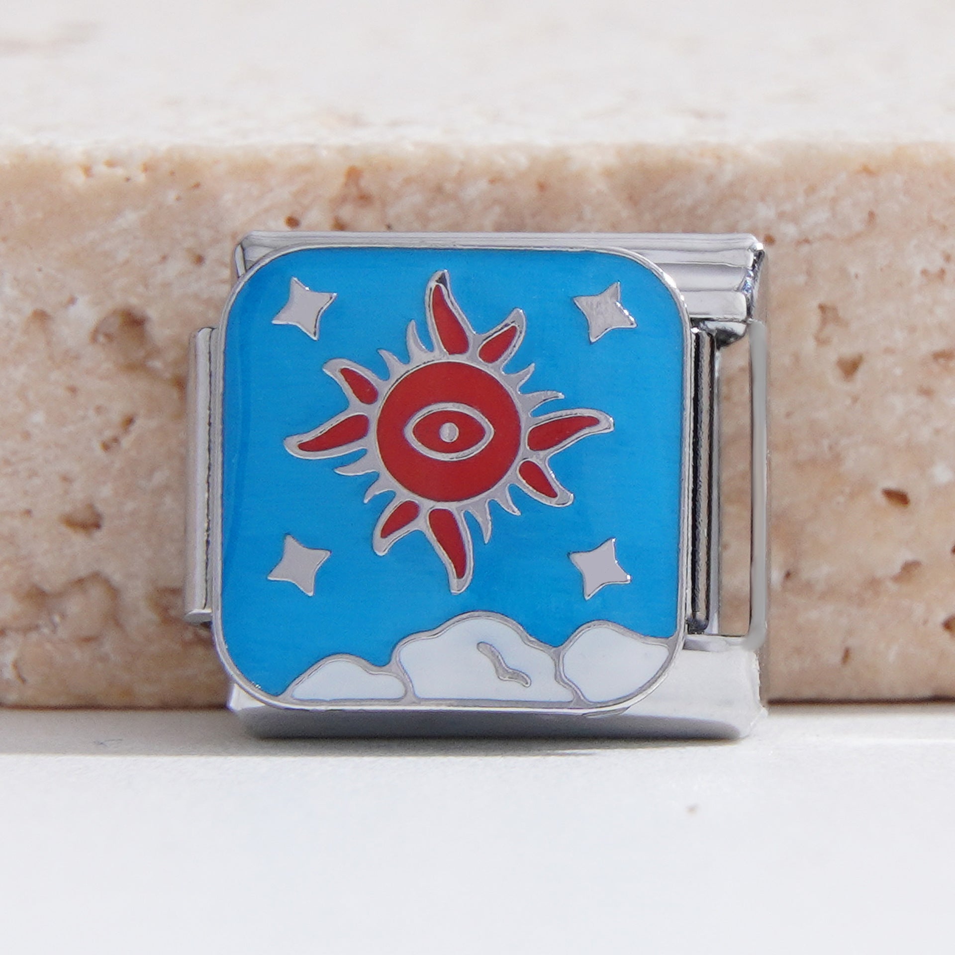 Wholesale Italian Charm Bracelet 9mm DIY Splicing Creative Pattern Stainless Steel Composable Bracelet