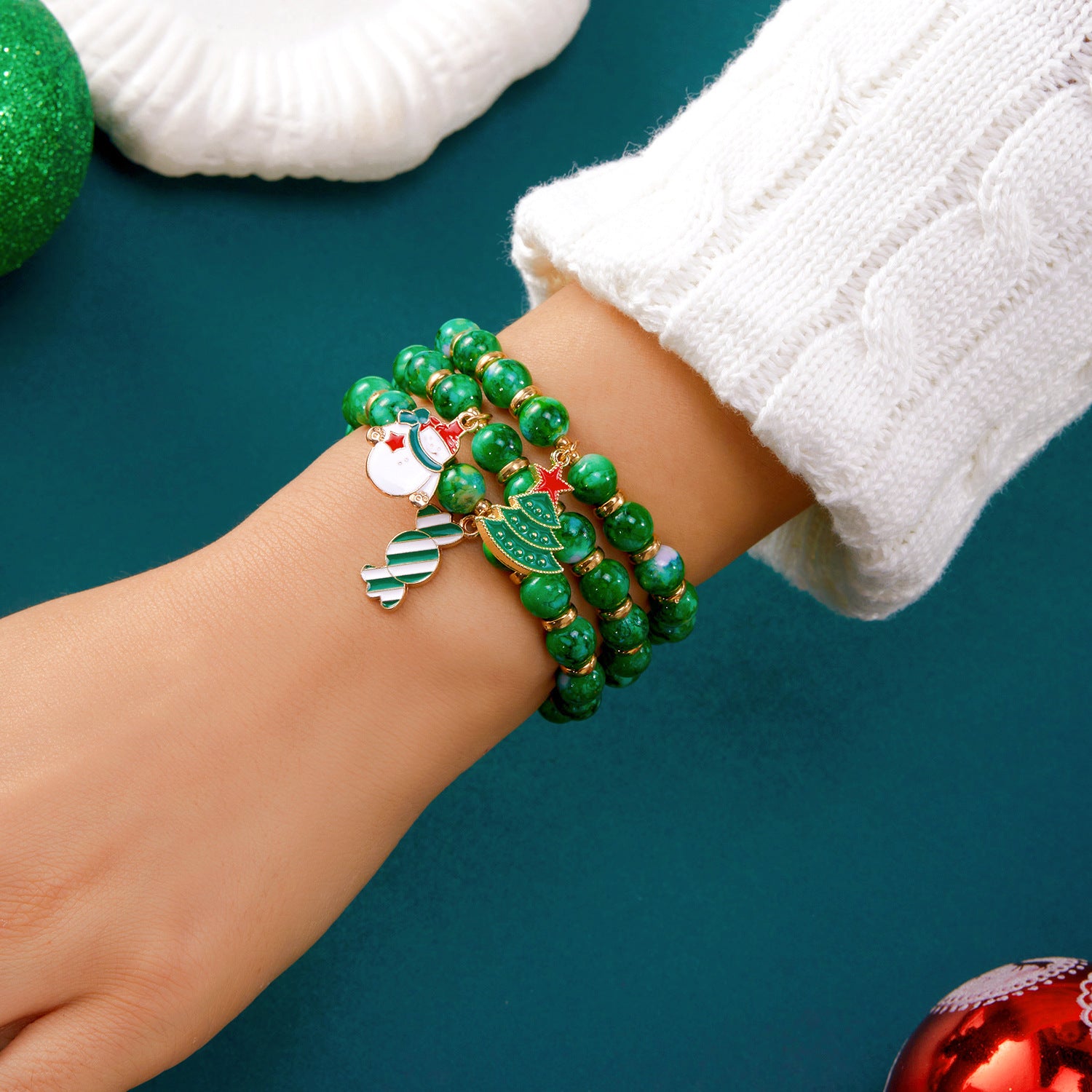 Wholesale Christmas Beaded Bracelets