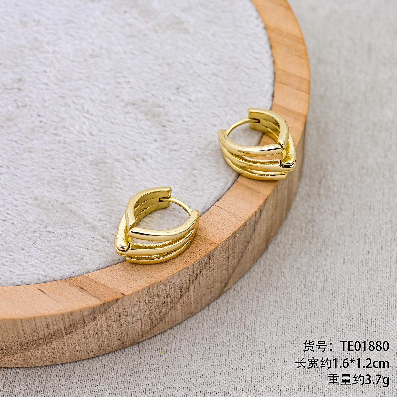 Wholesale  s925 silver copper plated gold earrings
