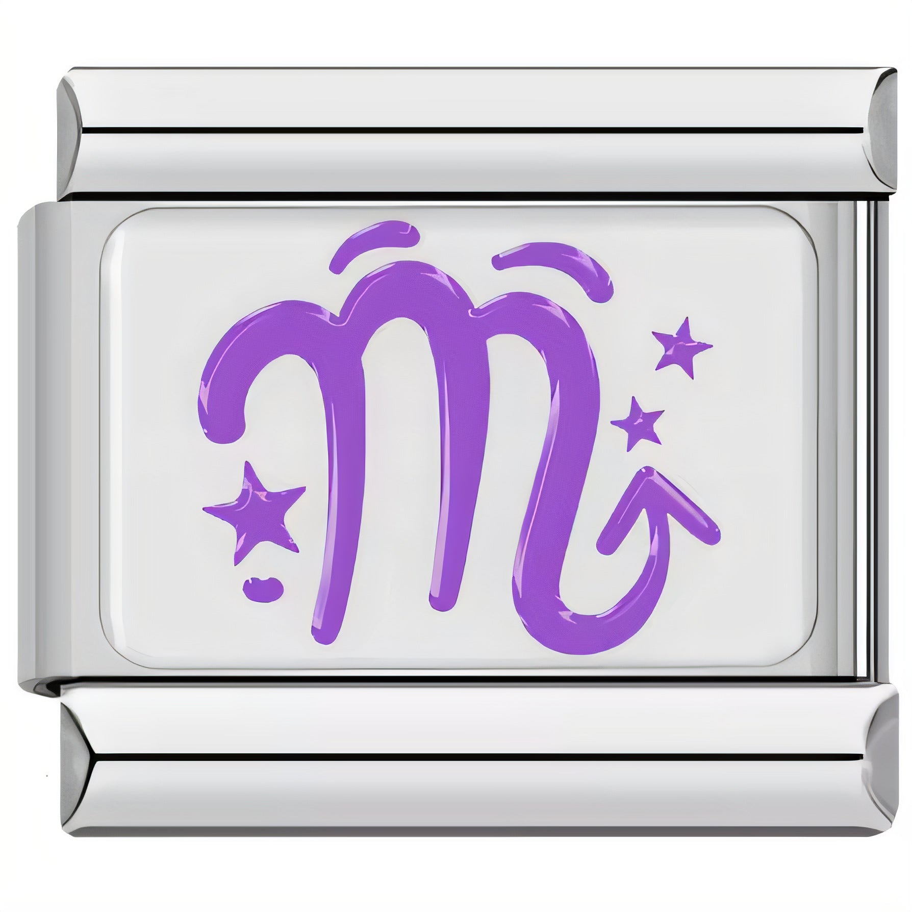 Bracelet de charme italien en gros 9 mm Symbole de zodiaque DIY Symbole en acier inoxydable