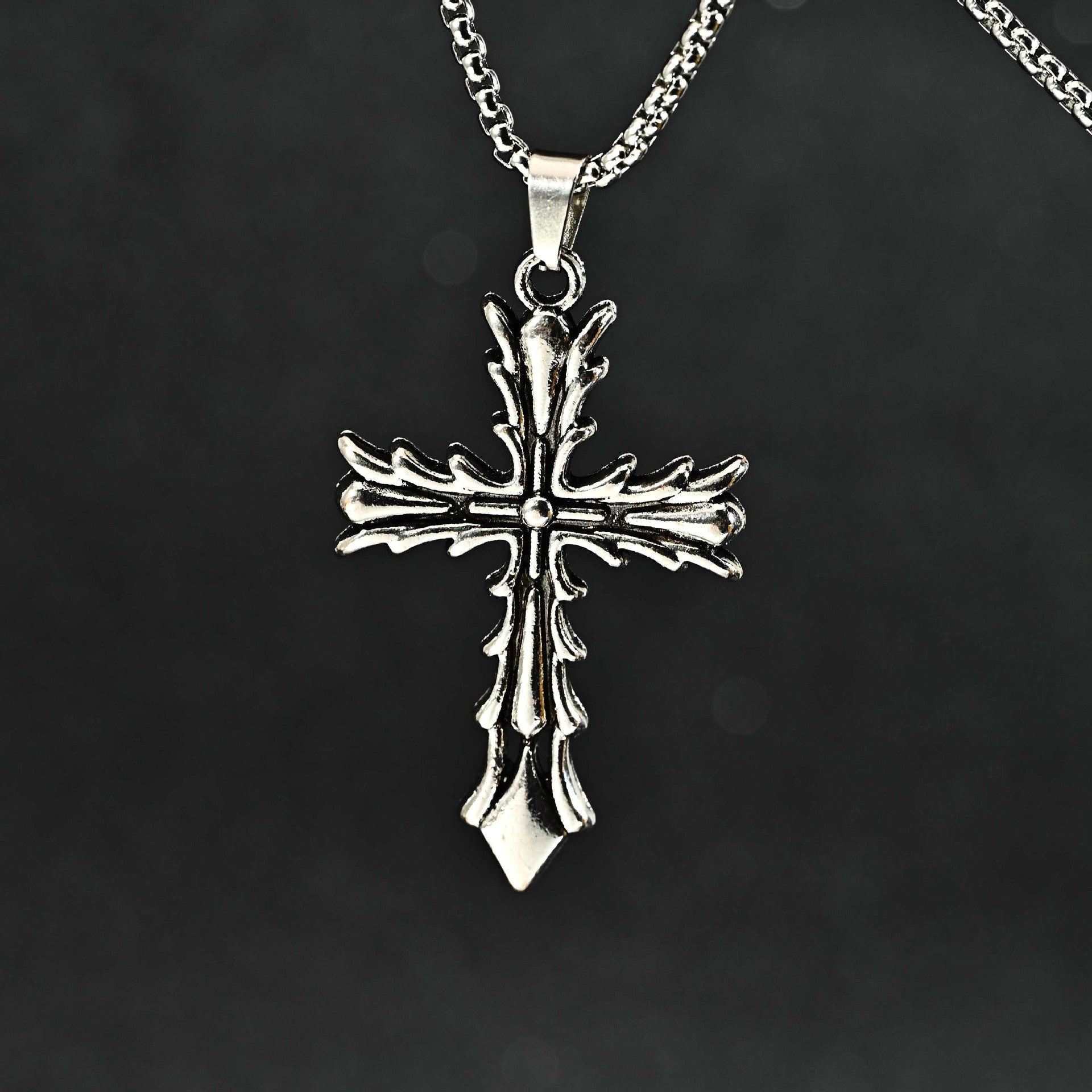 Wholesale Trendy Hip Hop n Cross Pendant Necklace Zinc Alloy Vintage Jewelry For  Gift And Everyday Layering
