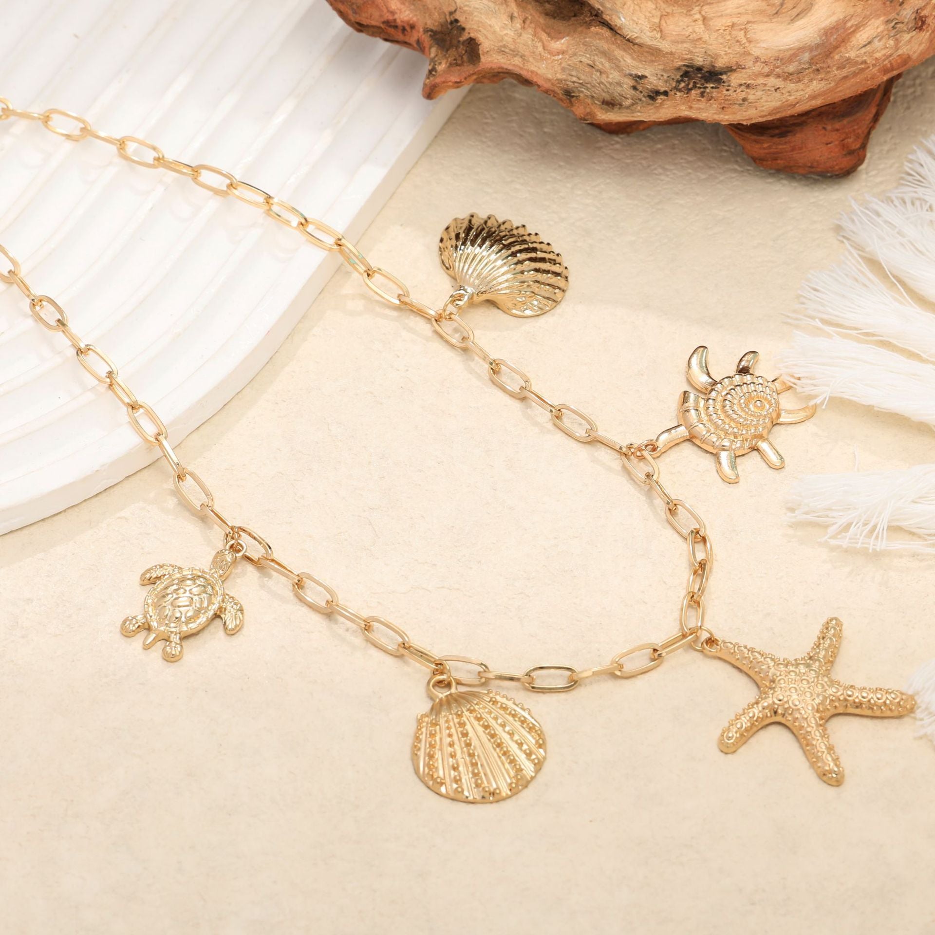 Wholesale Personalized Design Starfish Pendant Necklace