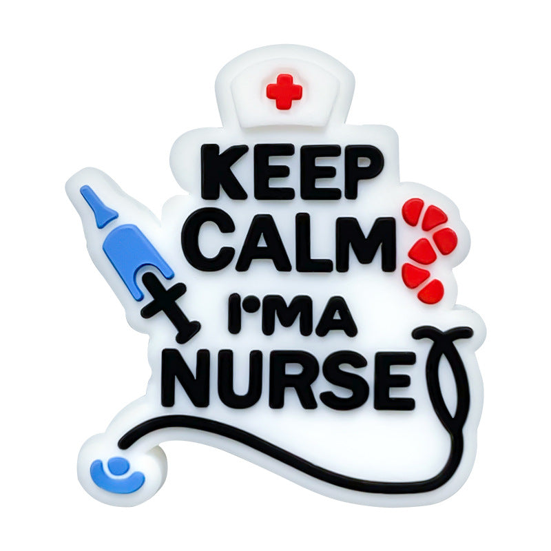 Wholesale 10pcs Focal Beads Injection Nurse Silicone DIY For Beaded Pen