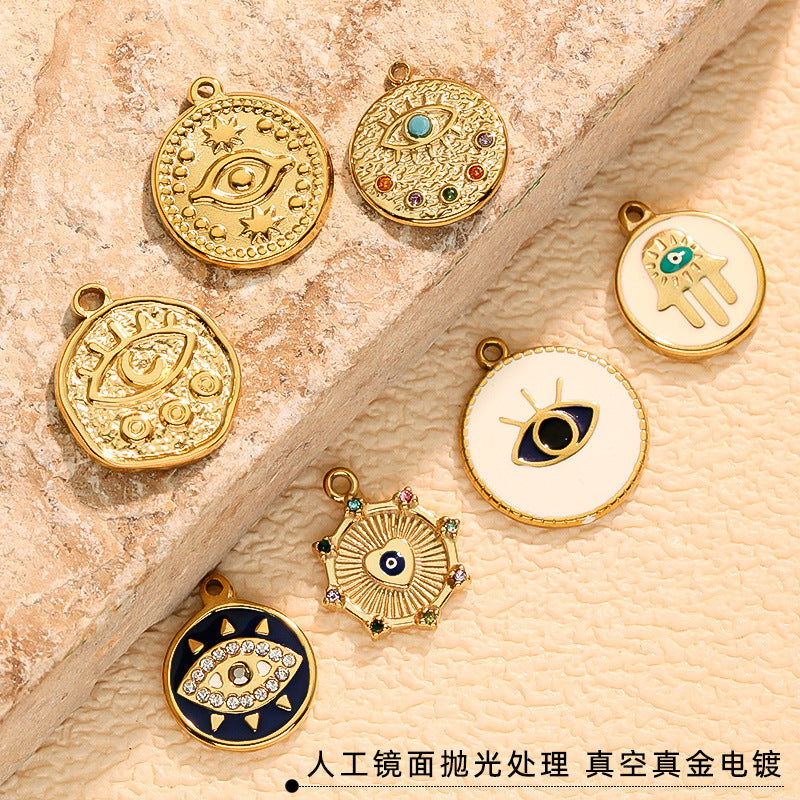 Wholesale e-commerce series of geometric stainless steel pendants