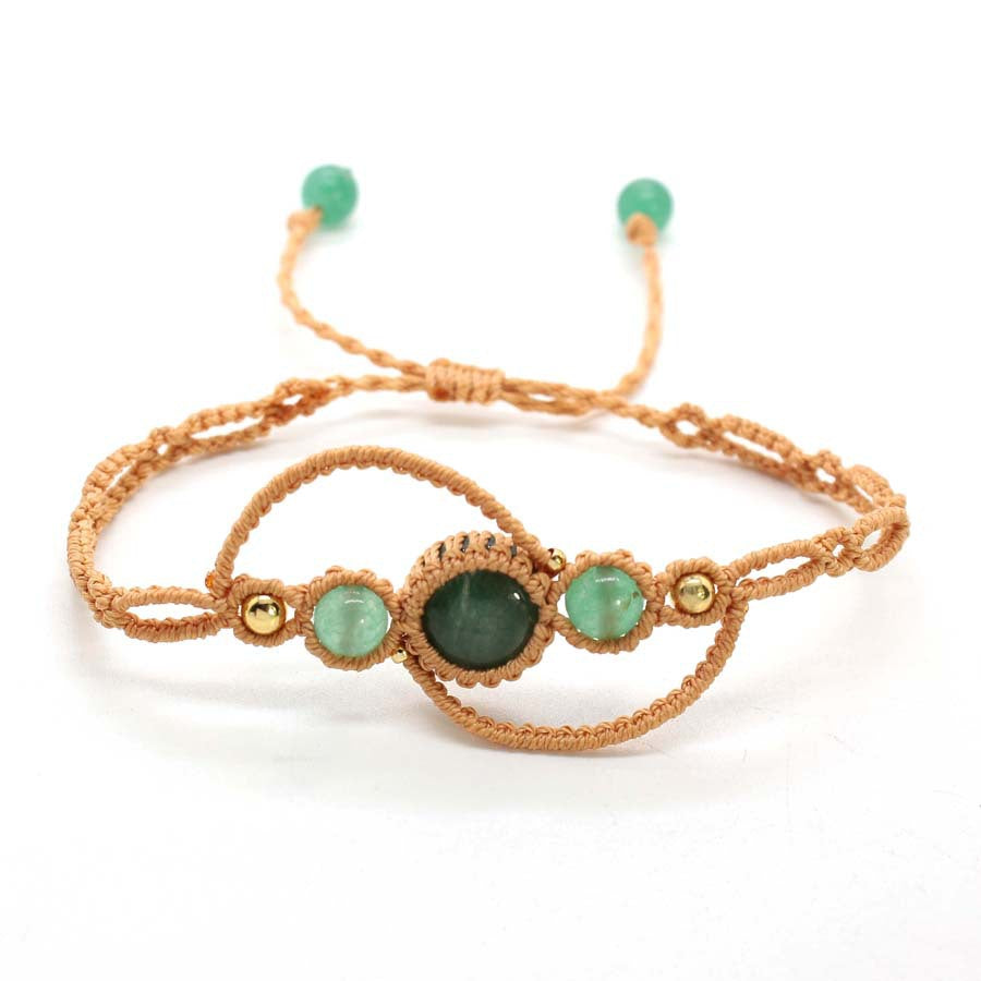 Wholesale Stylish Ethnic Amethyst Crystal Beaded Bracelet Handmade Adjustable Women S Jewelry Fashion Accessory For Boutique Resale