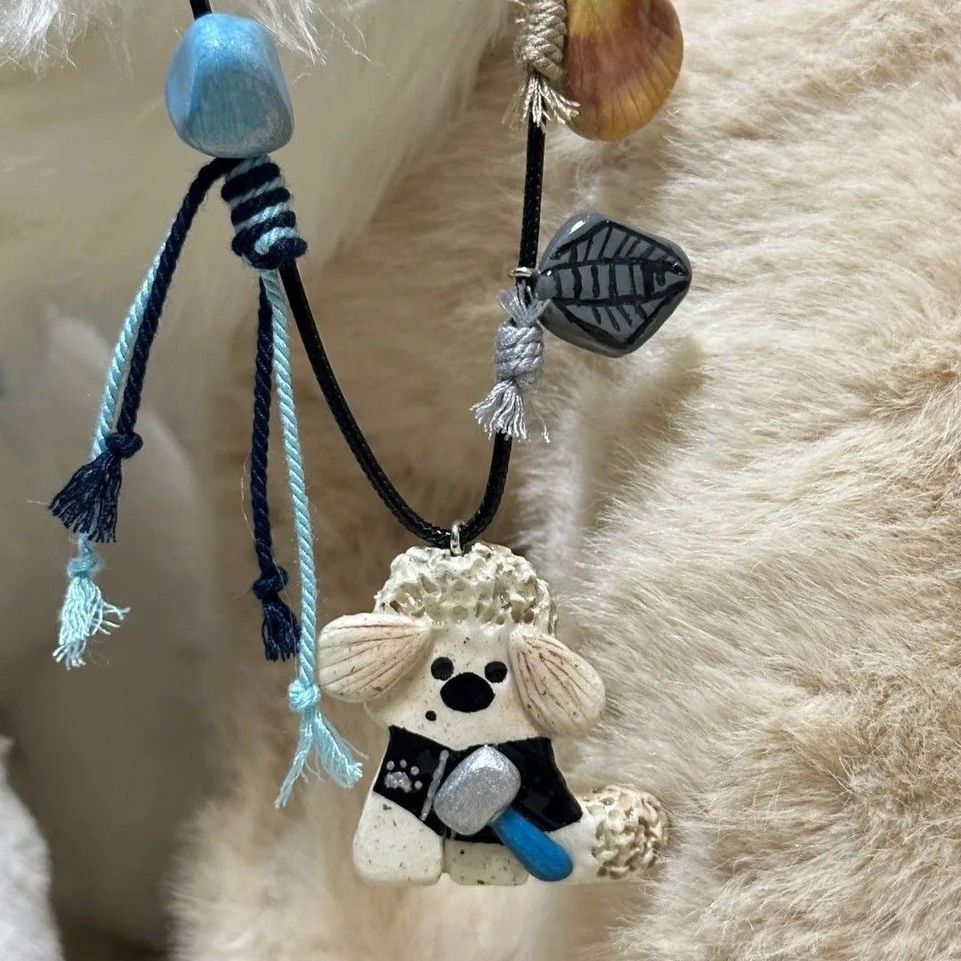 Wholesale Puppy Necklace Animal Pendant  Unique New Sweater Chain