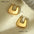 Wholesale  stainless steel retro  hollow 18K gold earrings jewelry
