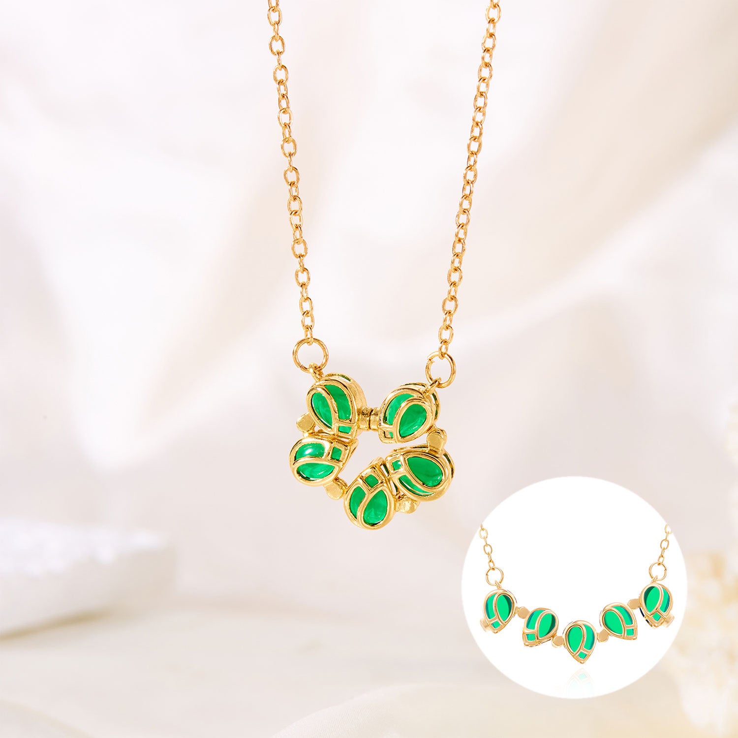 Wholesale flower necklace magnetic two wear necklace