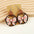 Wholesale Sports Sunflower Flower Baseball Bow Leather Wooden  Earrings