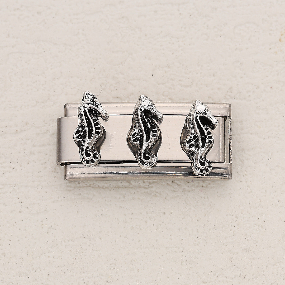 Wholesale 10pcs Italian Charm Bracelet 9mm DIY Splicing Love Bear Stainless Steel Composable Bracelet