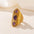Wholesale Stainless Steel 18K Gold Open Turquoise Ring
