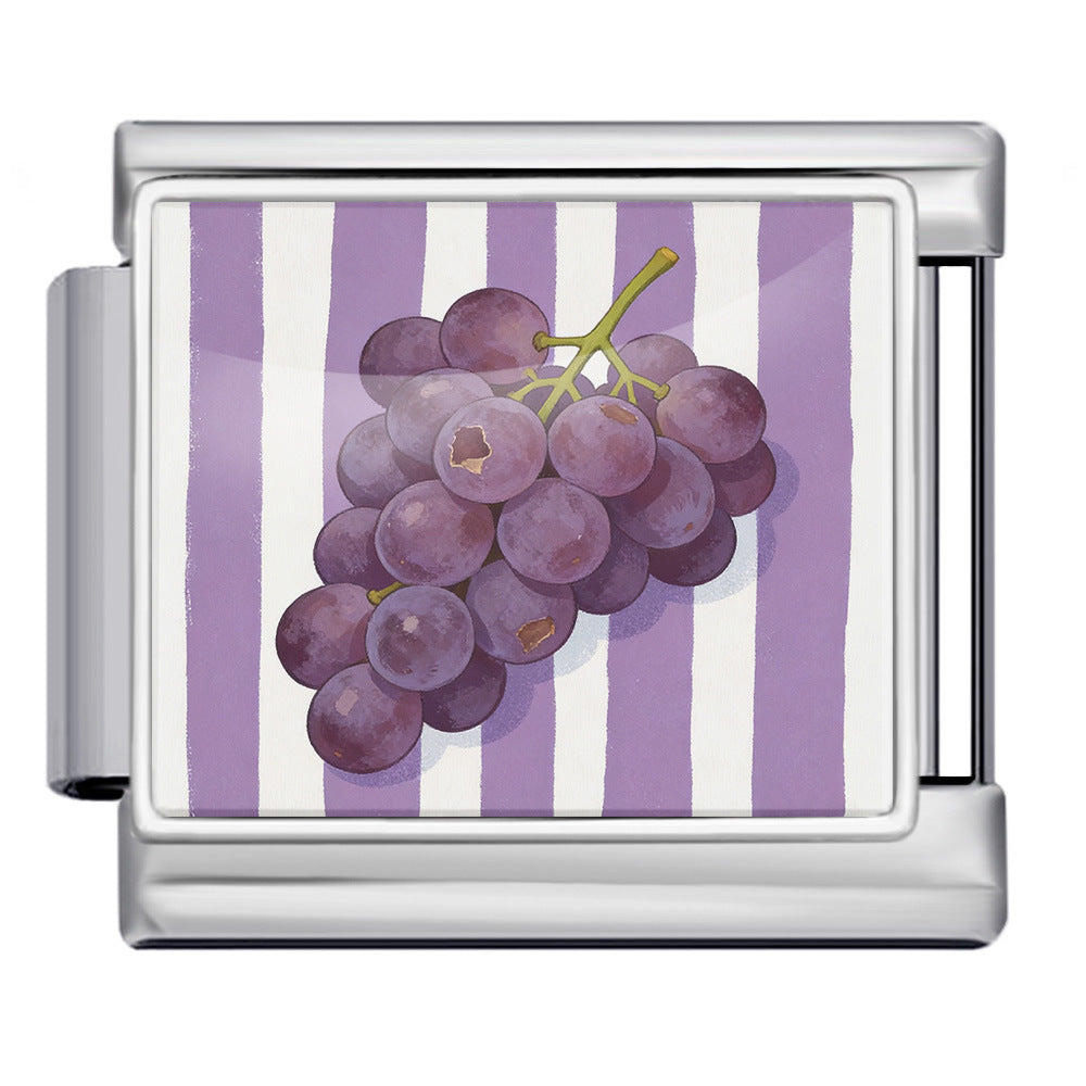 Wholesale 9mm Italian Charm Starter Bracelets DIY square Single Section Creative Stainless Steel Composable Bracelet