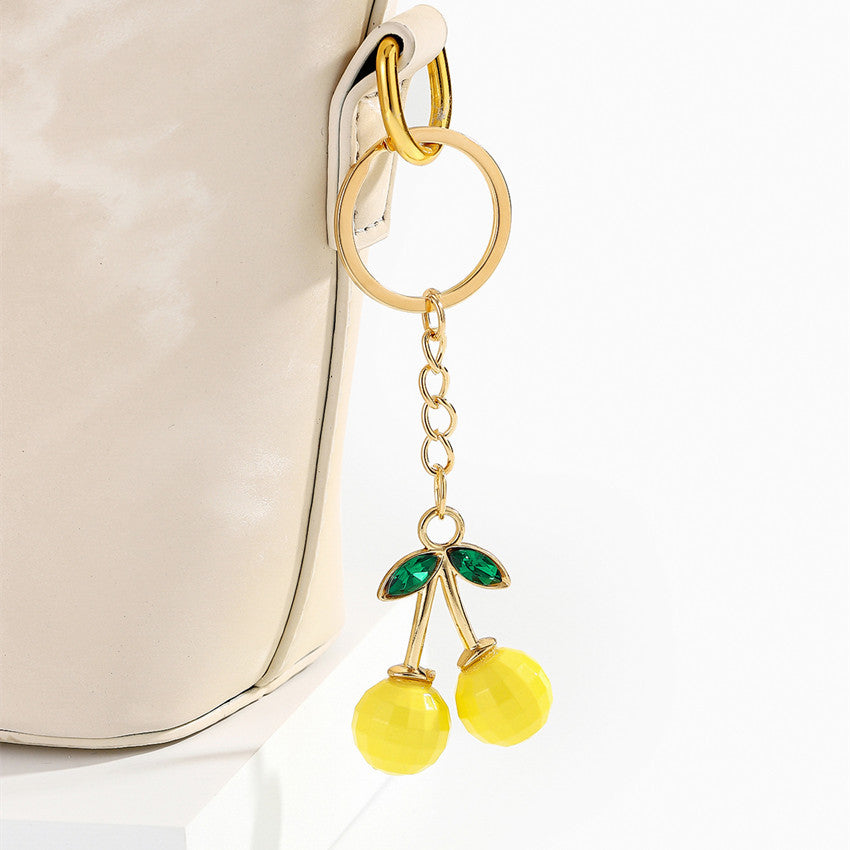 Wholesale Cherry Keychain  Flash Cherry Keychain