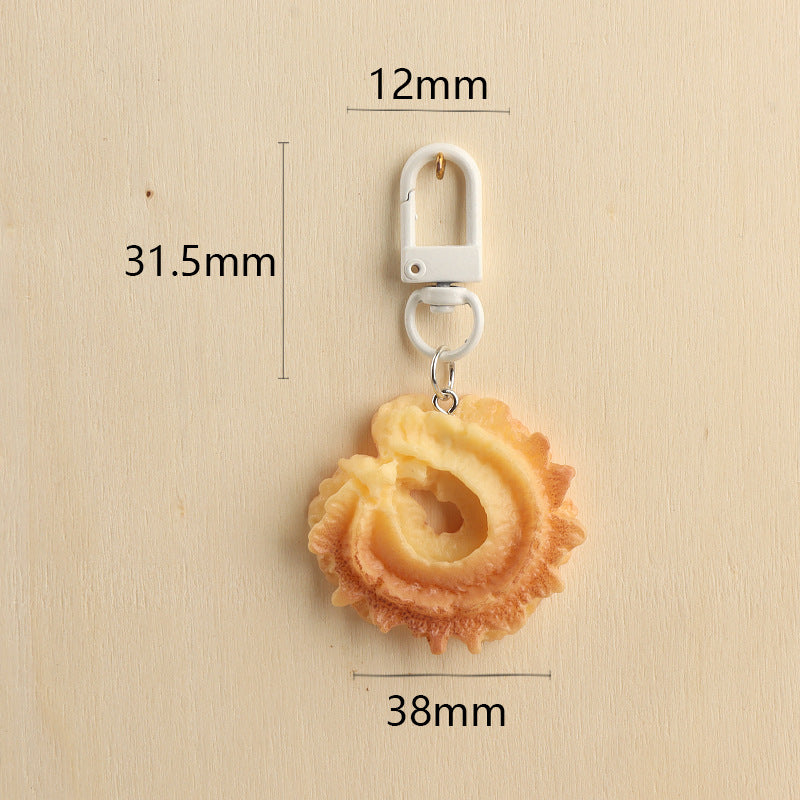 Wholesale  Cookie Keychain Pendant Cute and Creative Keychains