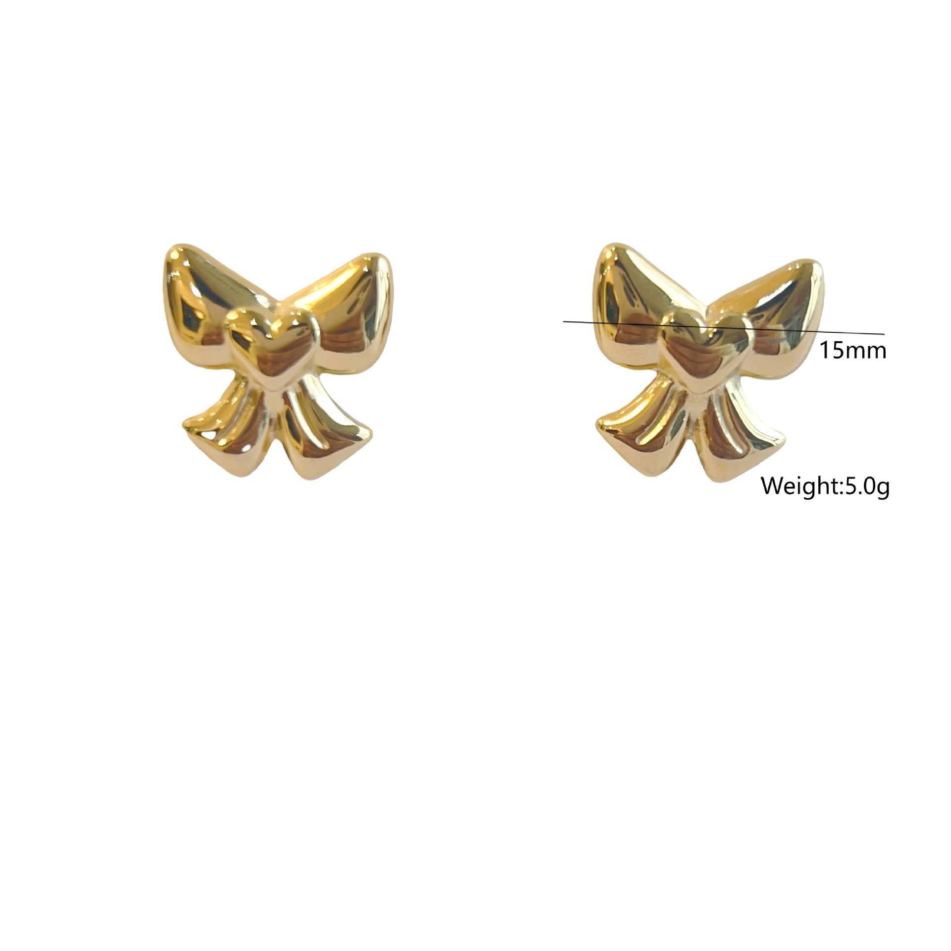 Wholesale Titanium Steel light luxury  all-match sunflower earrings