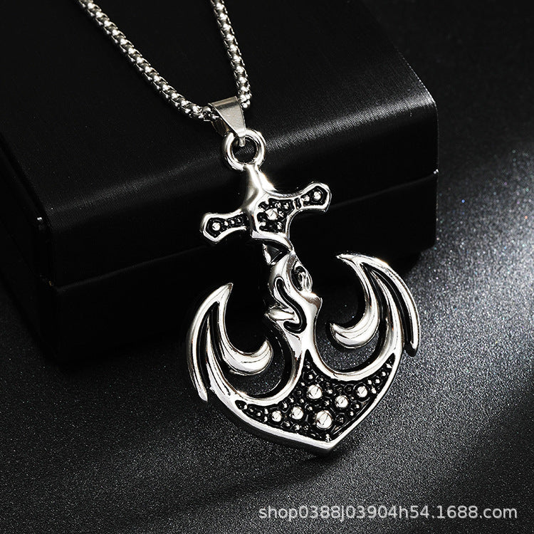 Wholesale Hip Hop Cross Necklace ACC-NE-Yuj006