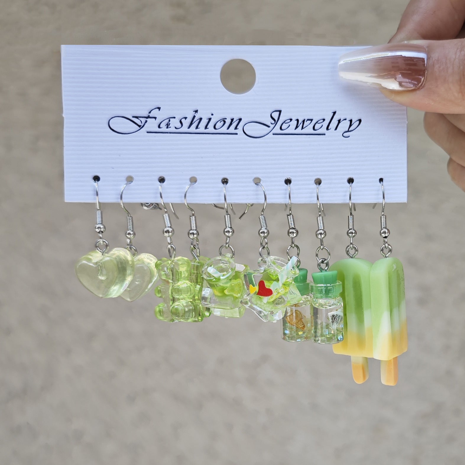 Wholesale 10pcs Bear Star Butterfly Love Luminous Earrings Set ACC-ES-TianShe007