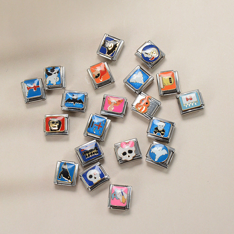 Wholesale Italian Charm Bracelet 9mm DIY Splicing  Stainless Steel Composable Bracelet