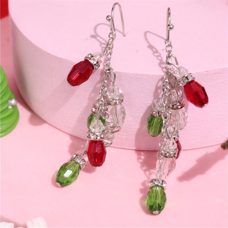 Wholesale  Christmas Lantern Pendant Acrylic Earrings