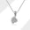 Wholesale  S925 Sterling Silver Sun Moon Couple Necklace
