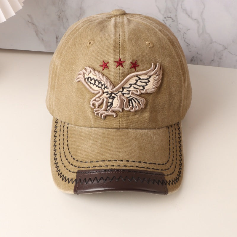 Wholesale Vintage Distressed Hat Washed Denim Cotton Embroidered Baseball Cap ACC-HT-HengBing001