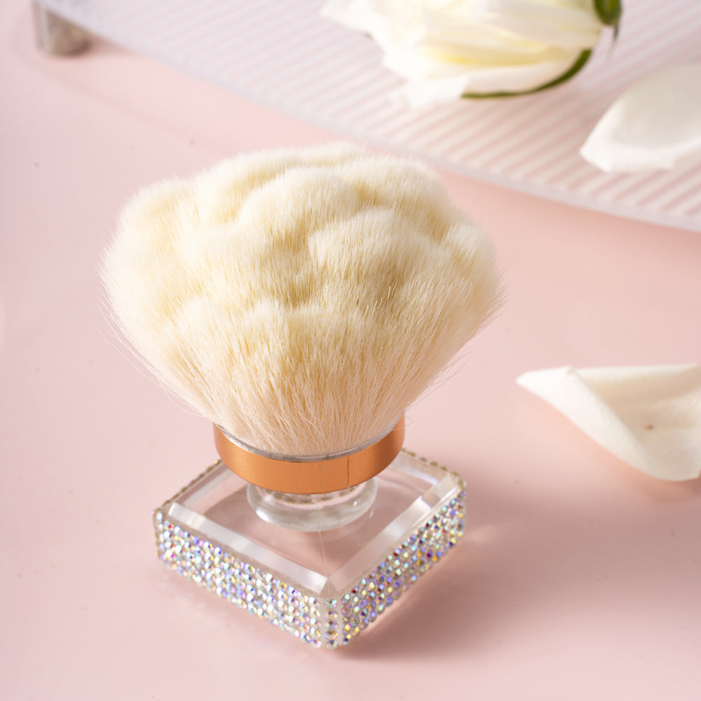 Wholesale Rose Shaped Rhinestone Nail Powder Brush Foundation Brush Makeup Brush Beauty Tools ACC-MB-ZhiYa001