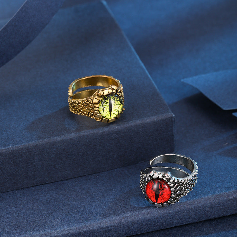 Wholesale evil eye ring opening adjustable handmade Vintage Rings