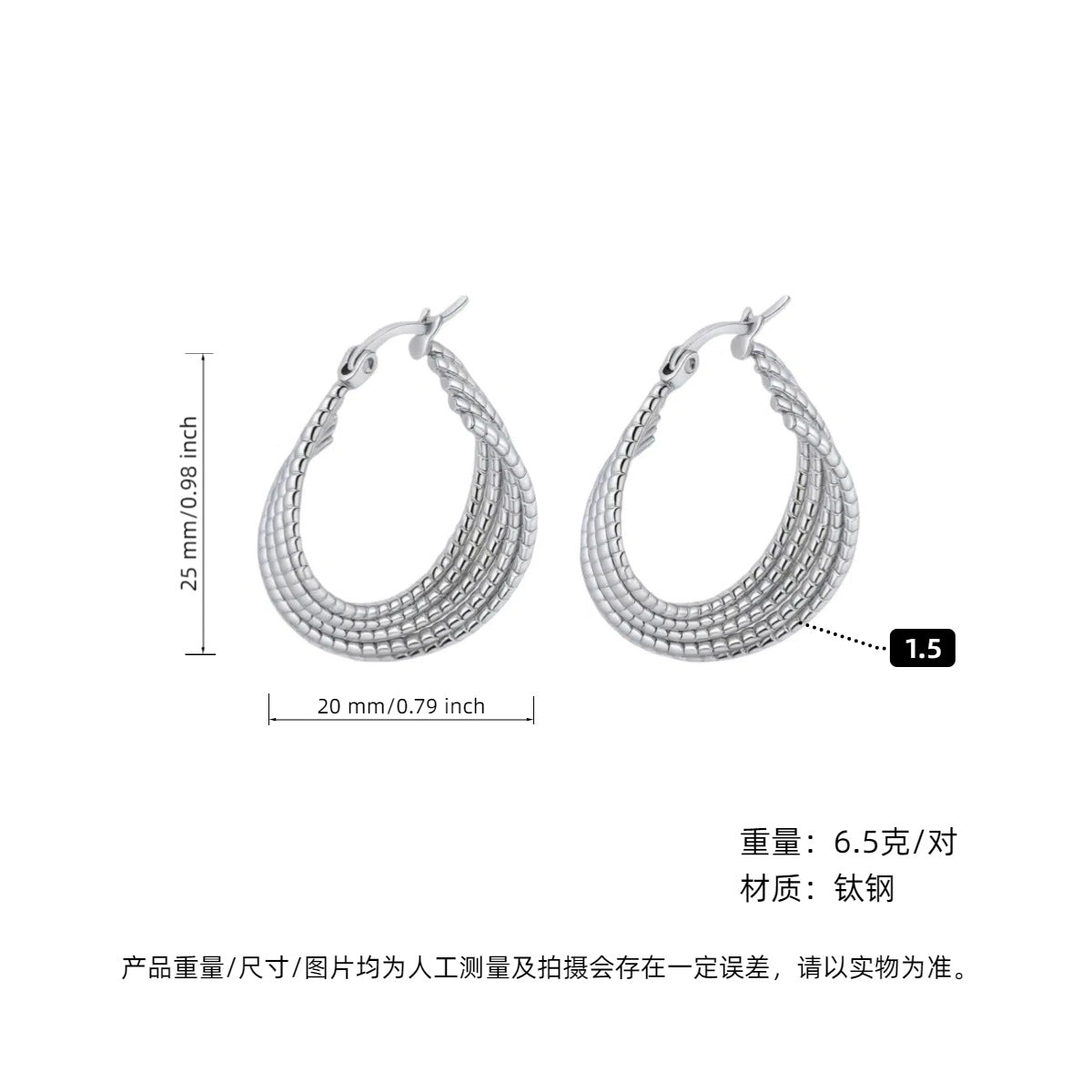 Wholesale Titanium steel earrings