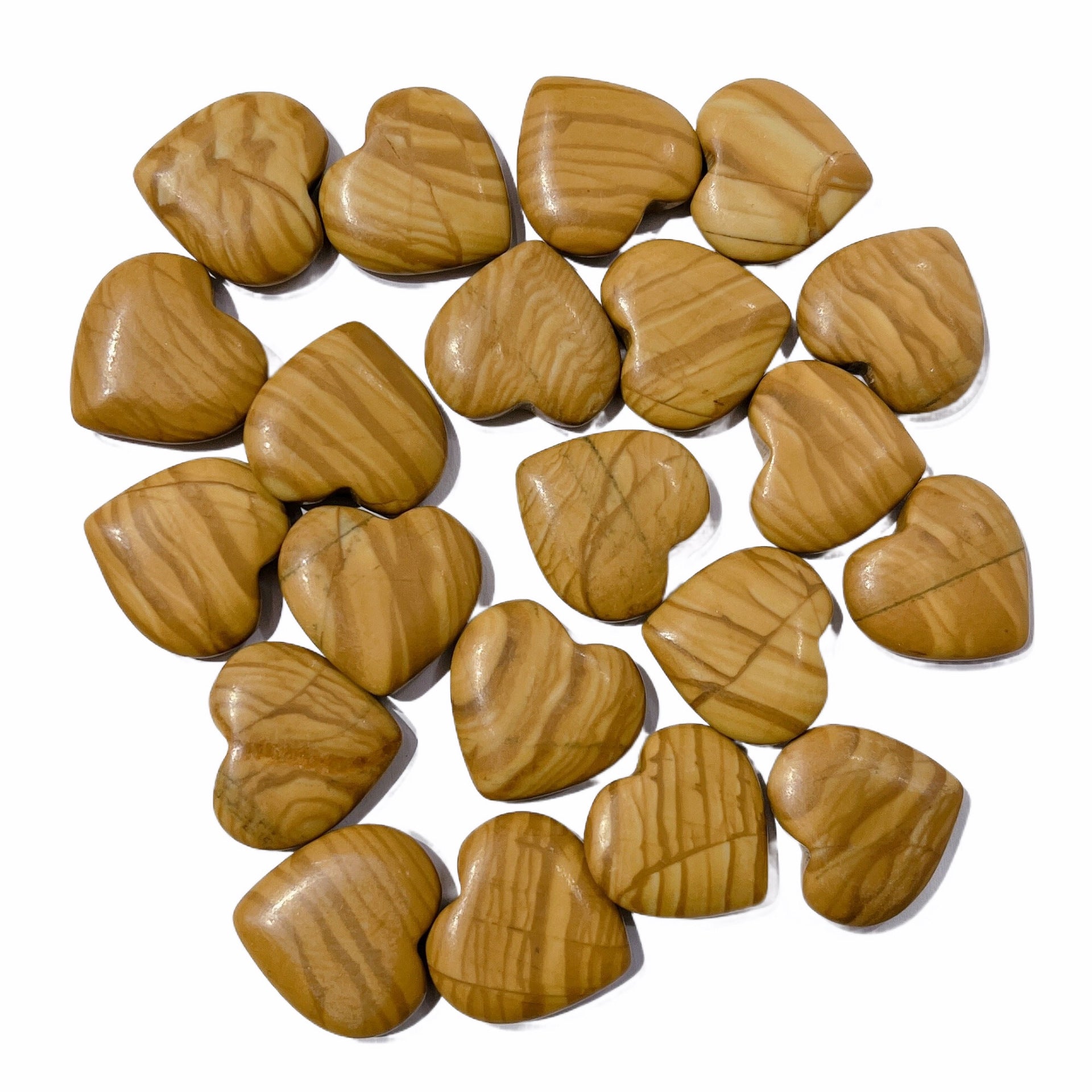 Wholesale natural crystal 20mm love pendant