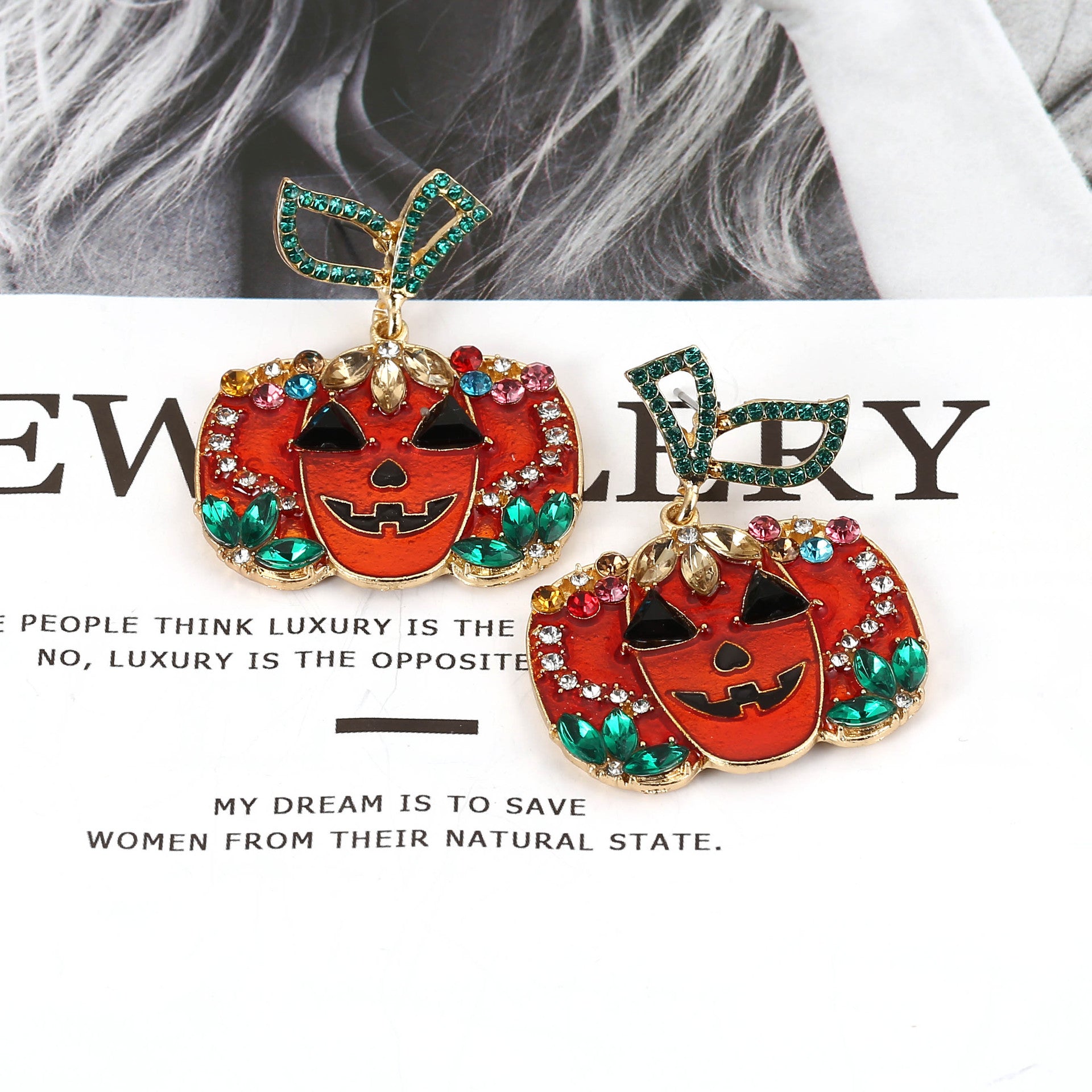 Wholesale  pumpkin earrings