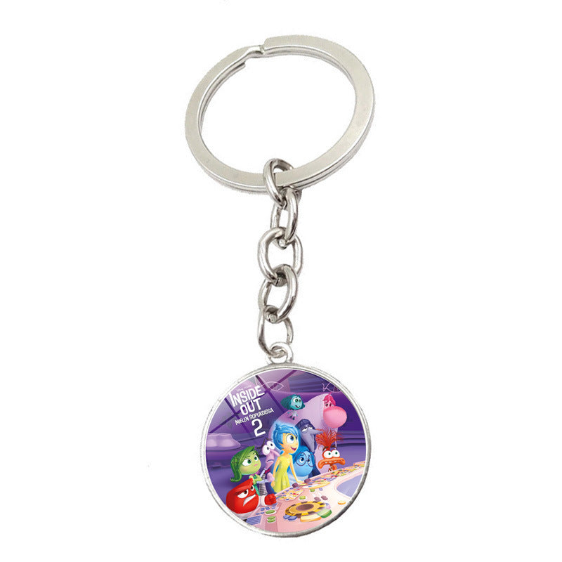 Wholesale Cartoon Zinc Alloy Glass Keychains ACCVIP-KC-JiaYun001