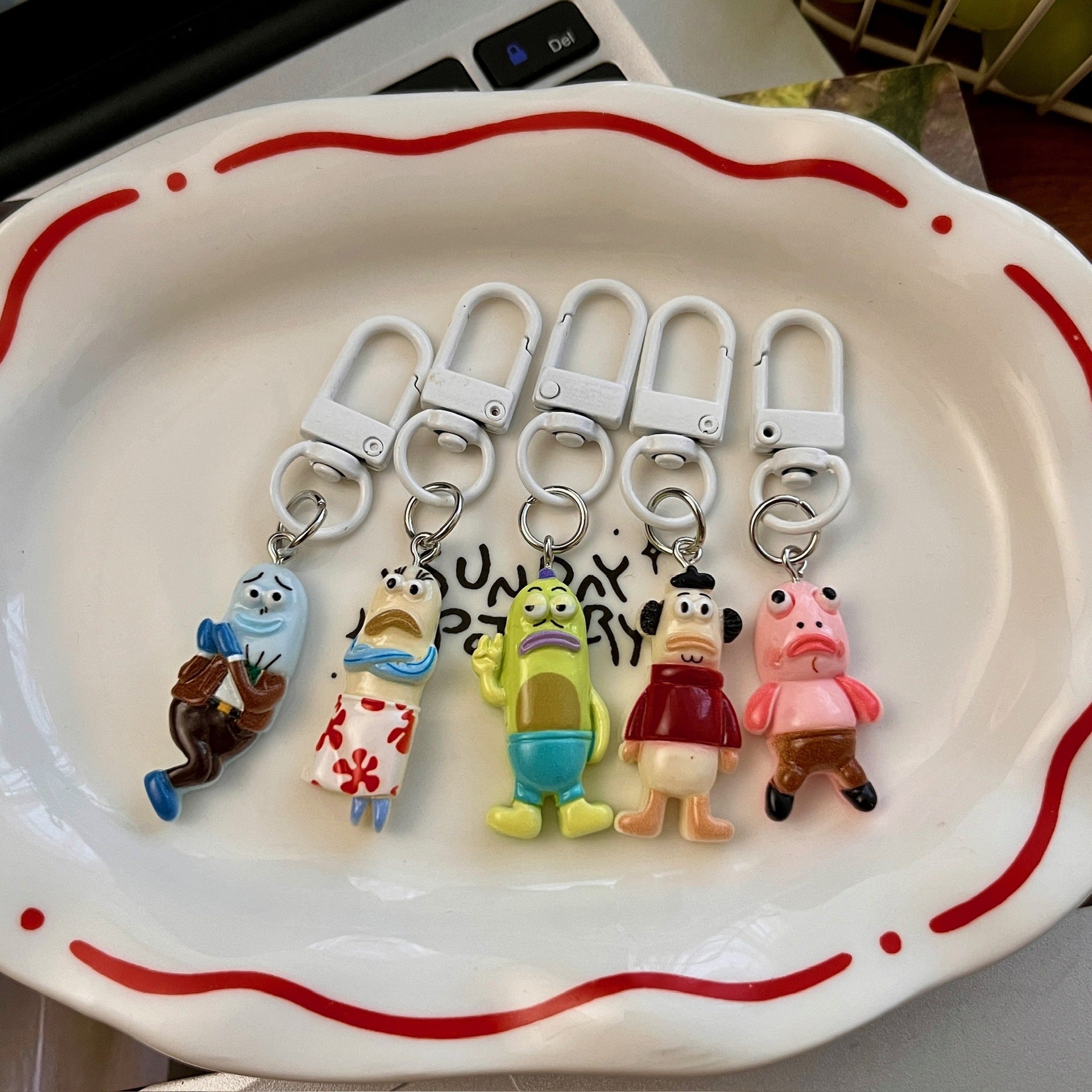 Wholesale Cartoon Quirky Fish Keychain Bag Charm Decorative Accessory Gift