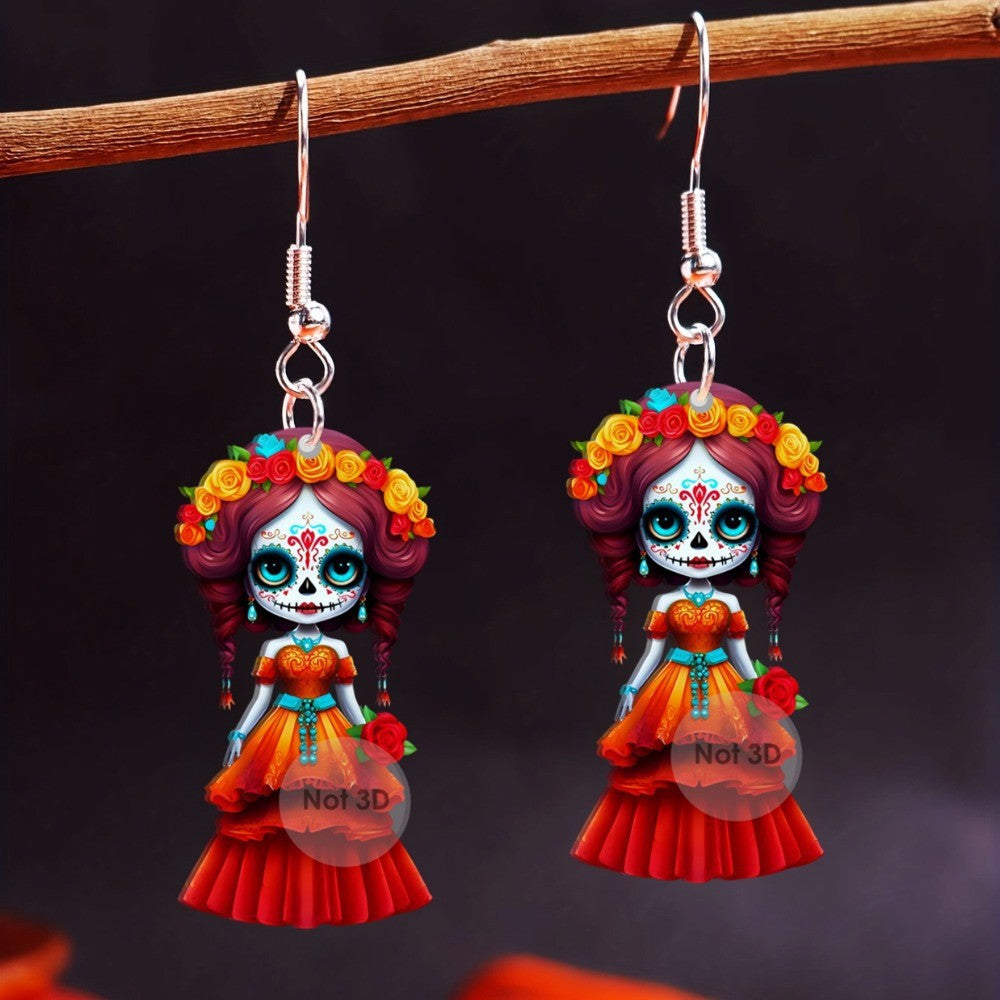 Wholesale Acrylic Ghost Bride Earrings