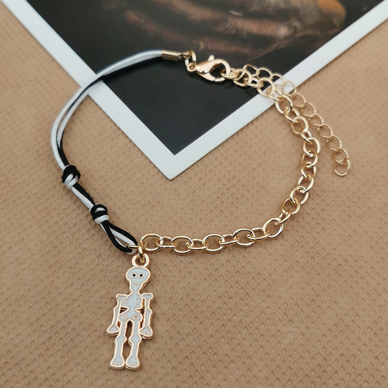 Wholesale Halloween Chain Splicing Spider Ghost Bracelet ACC-BT-Haol001