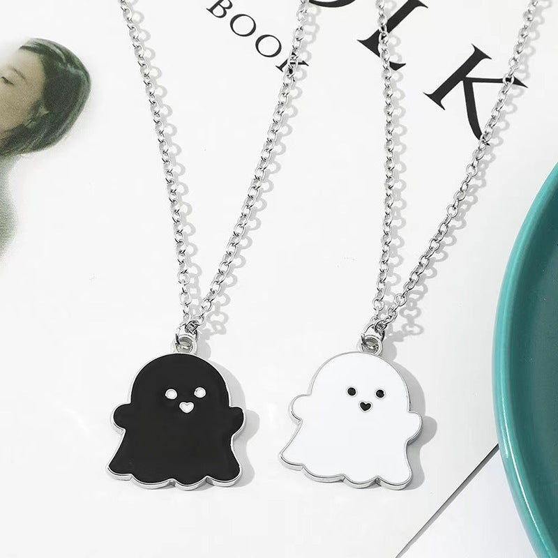 Wholesale Copper Cartoon Ghost Pendant Necklace  Fashion Accessory